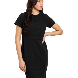 Symbol Premium Women's Sheath Dress (Knee Length | Desk-to-Dinner) (Available in Plus Sizes)